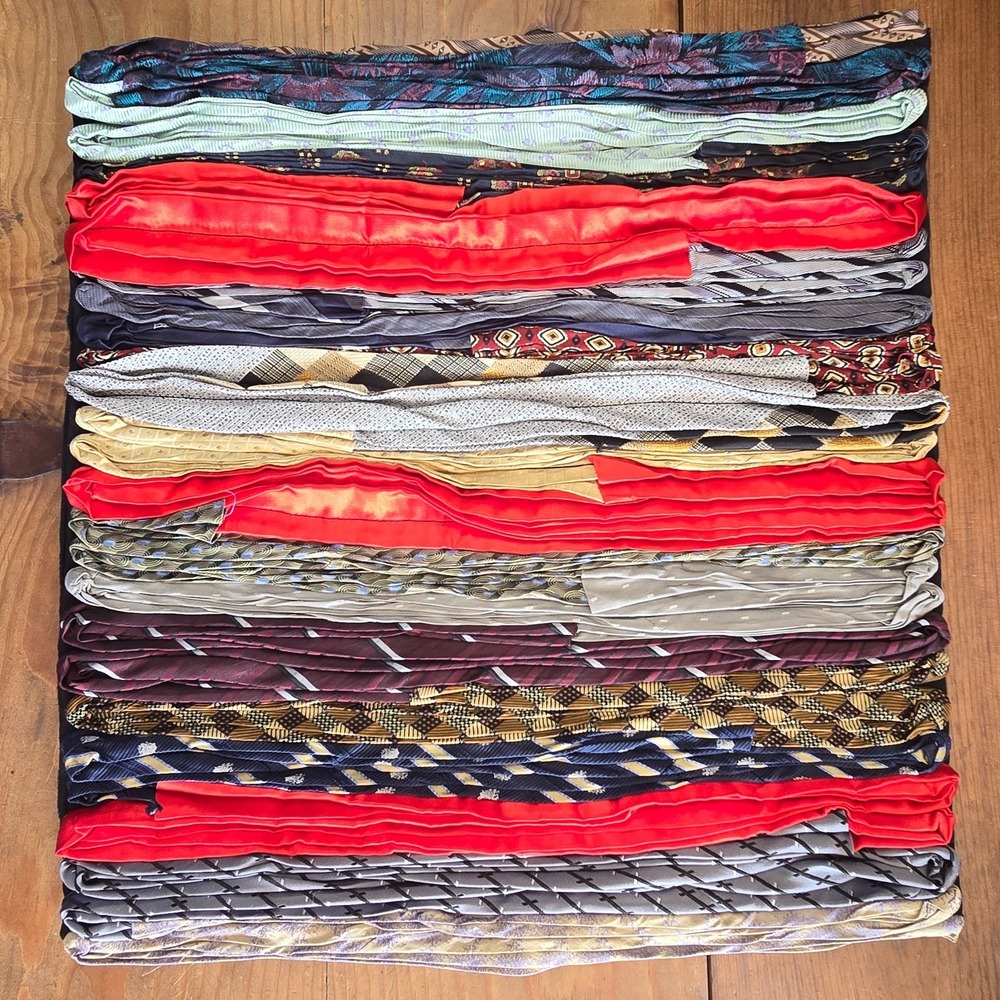 Vintage Dreamweavers Handmade Vintage Mens Necktie Pillow Cover Striped
